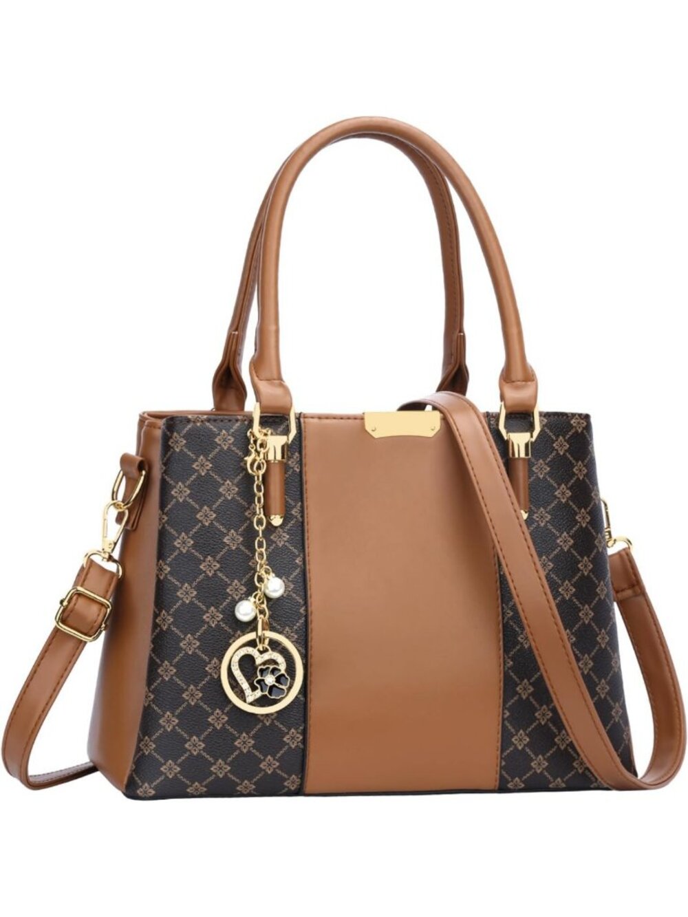 Stylish PU Leather Top Handle Satchel Bag for Women | Chic Purses & Handbags
